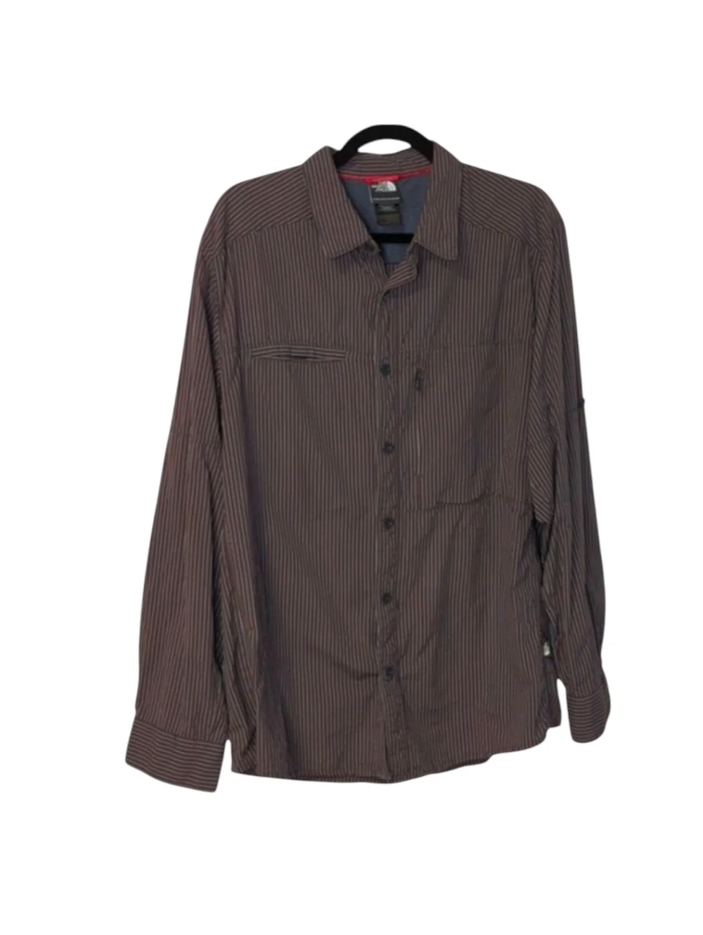 The North Face Long Sleeve Striped Vented Button Down Shirt Size Large